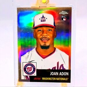 SP 18/75 Joan Adon Pitcher #207 Topps Chrome Rose Gold Refractor 2022
